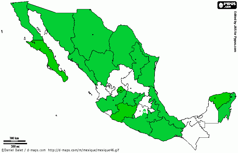 mapa Pai  para colorear