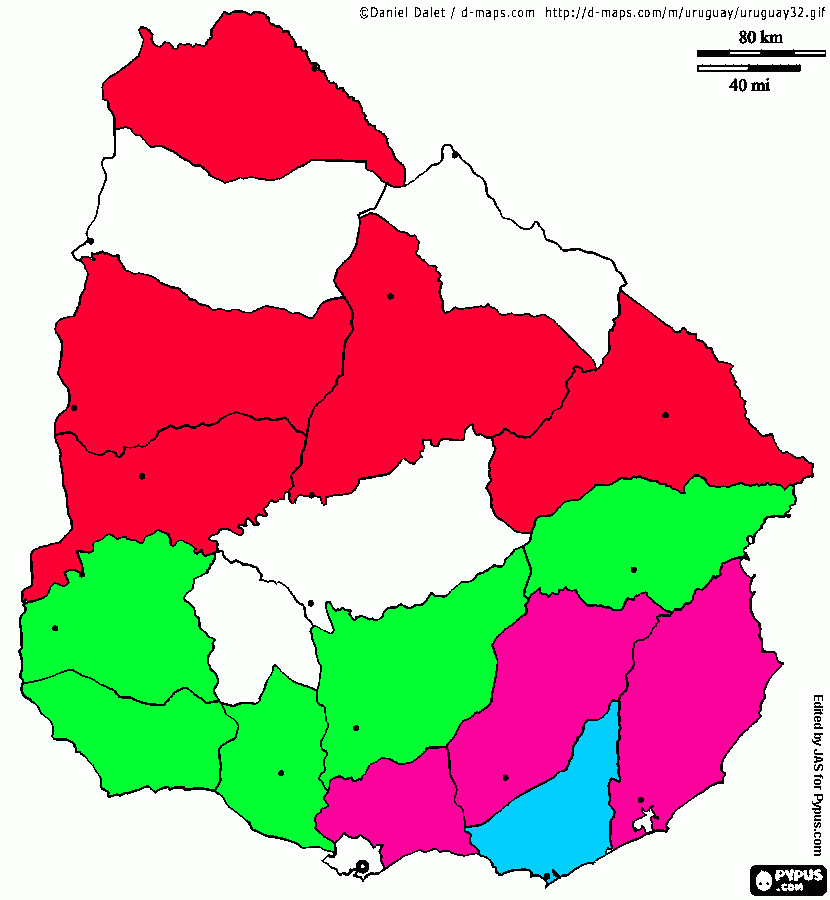 mapa uru para colorear