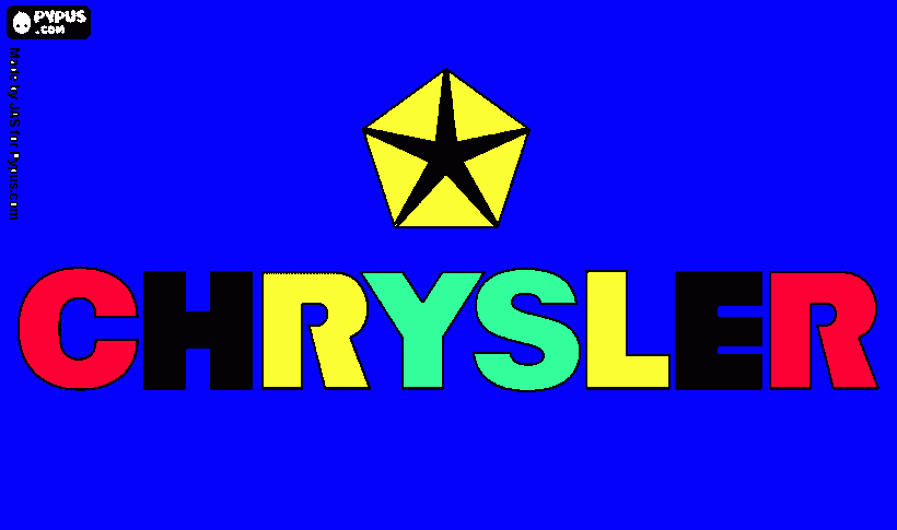 marca chrysler para colorear