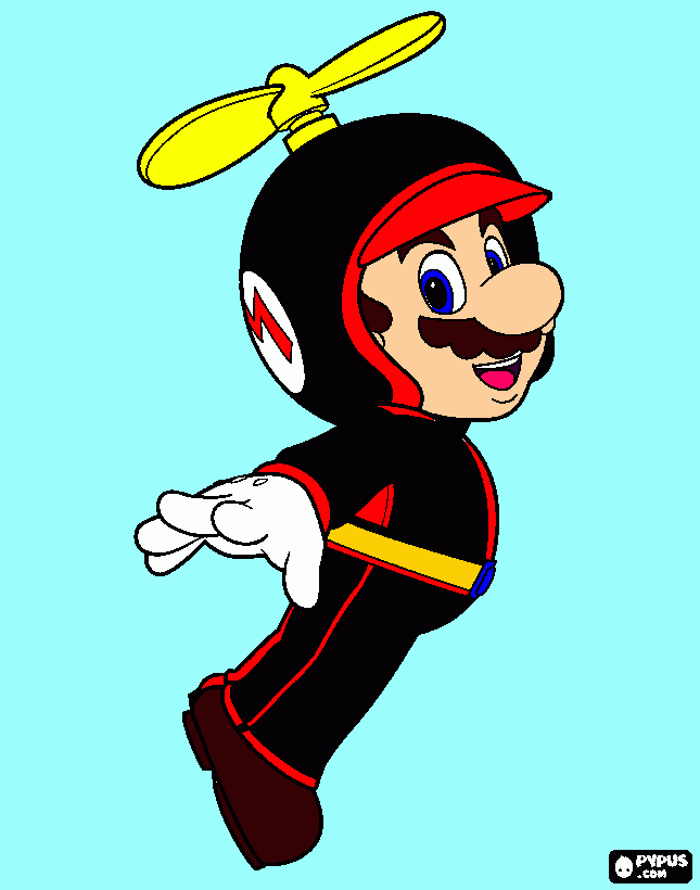 MARIO BROS EL MAS CHIDO DEL UNIVERSO para colorear