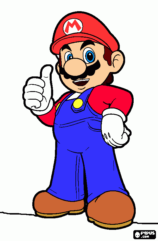 Mario Cris para colorear