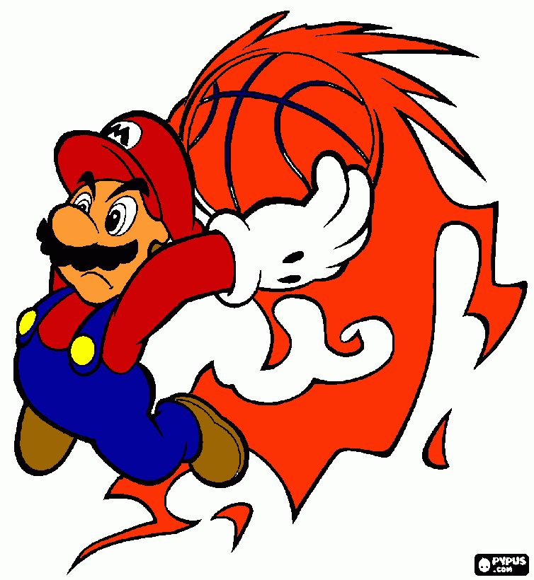 Mario perron para colorear