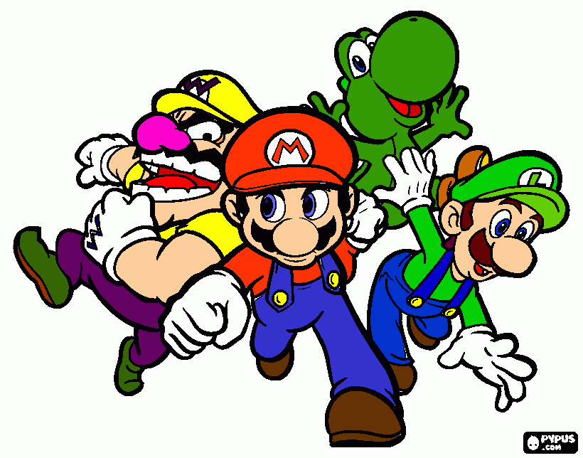 mario para colorear