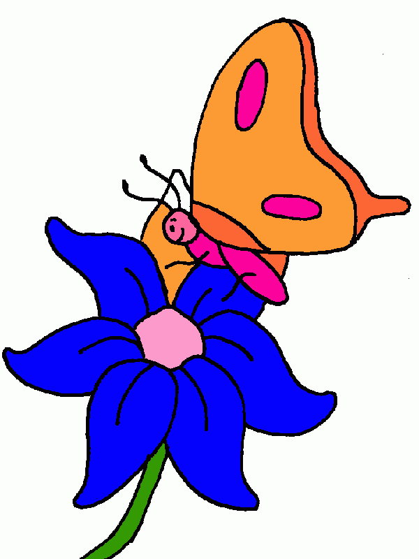mariposa anaranjada para colorear