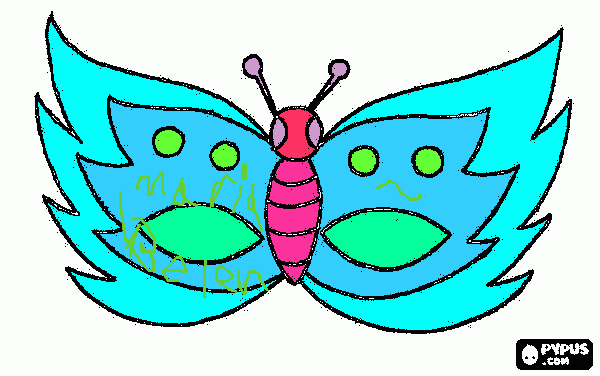 mariposa hermosa para colorear