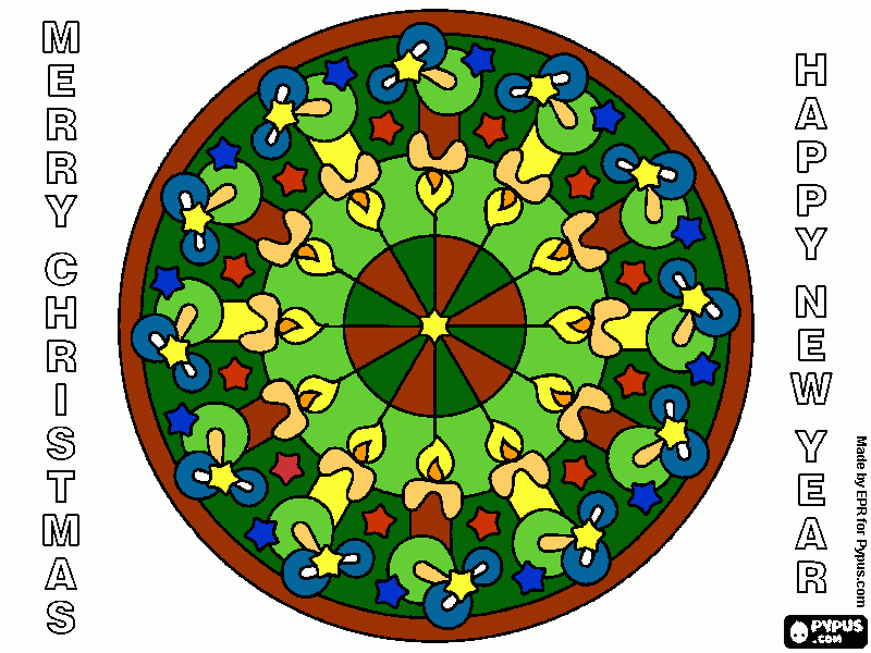 mas lindo mandala para colorear