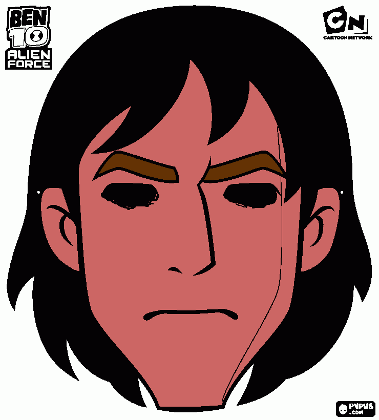mascara Kevin levin para colorear
