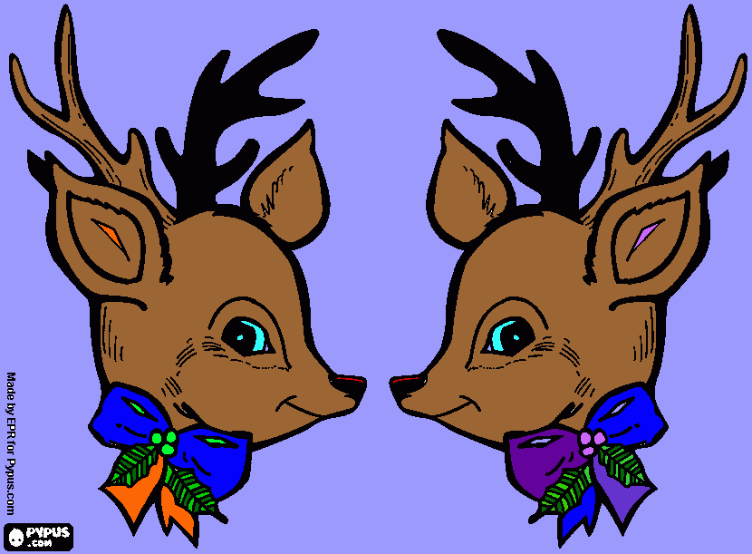 Maxi + Dani para colorear