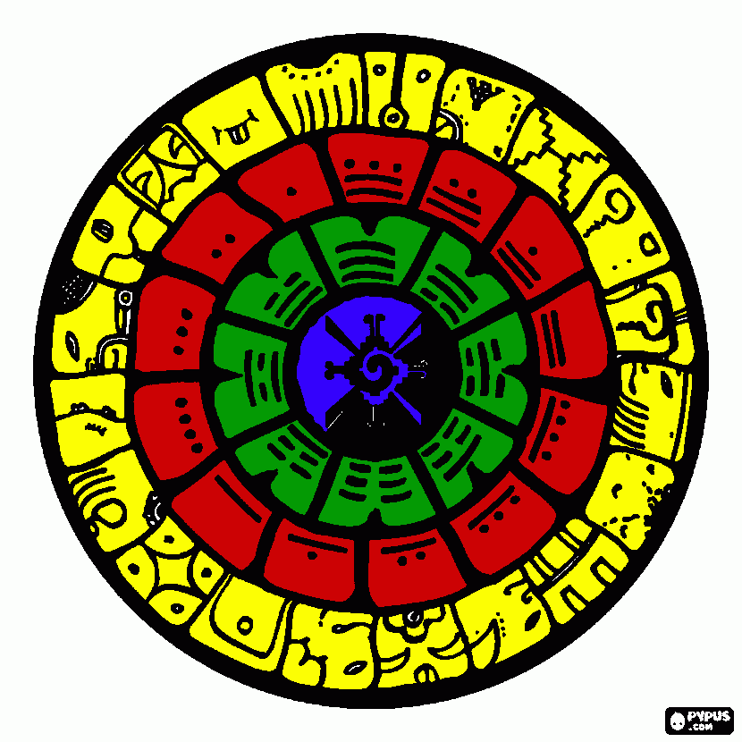 maya-1 para colorear