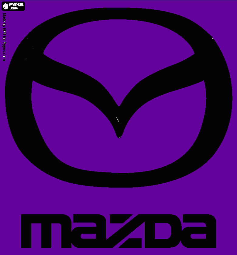 mazda para colorear