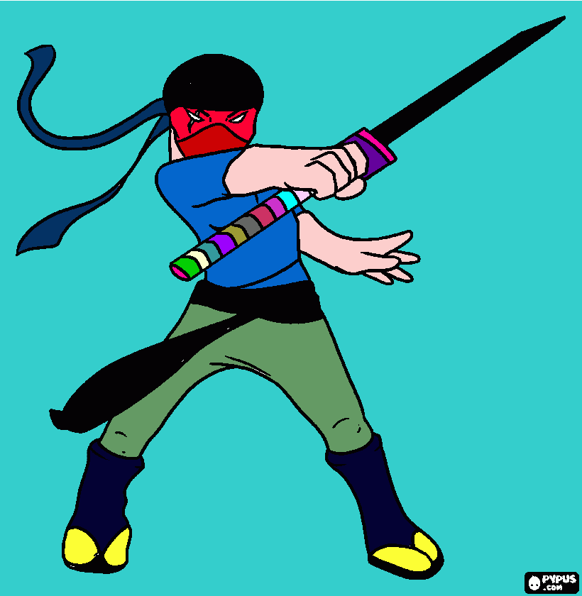 Me gusta los Ninja  para colorear