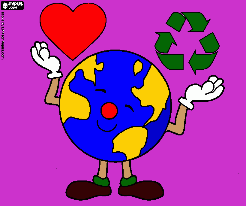 medioambiente para colorear