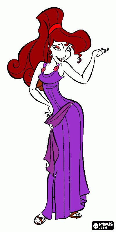 meg para colorear