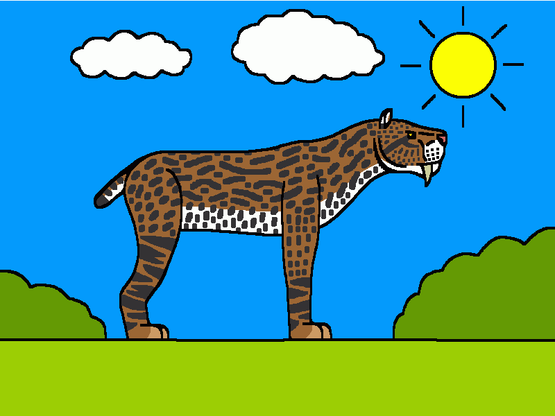 megantereon para colorear