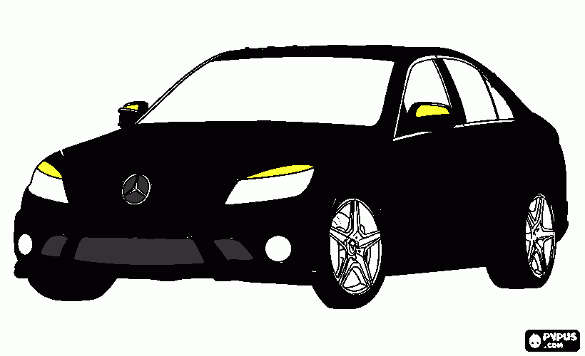 Mercedes Benz Clasico para colorear