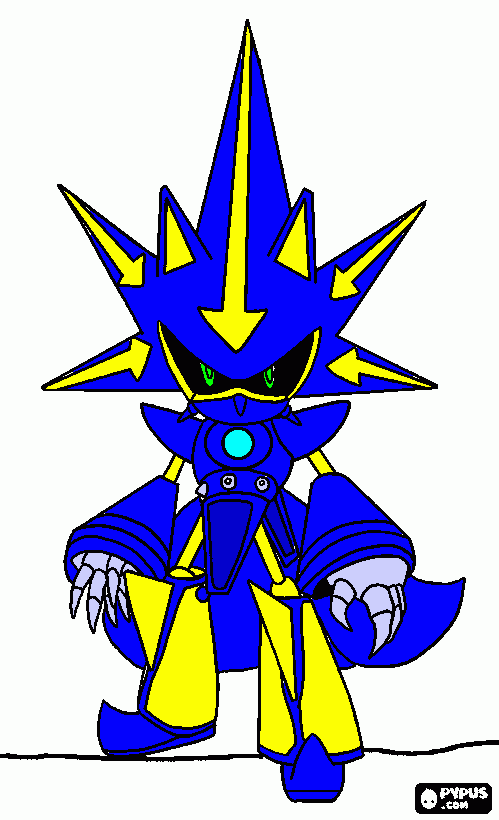 METAL SONIC NEO para colorear