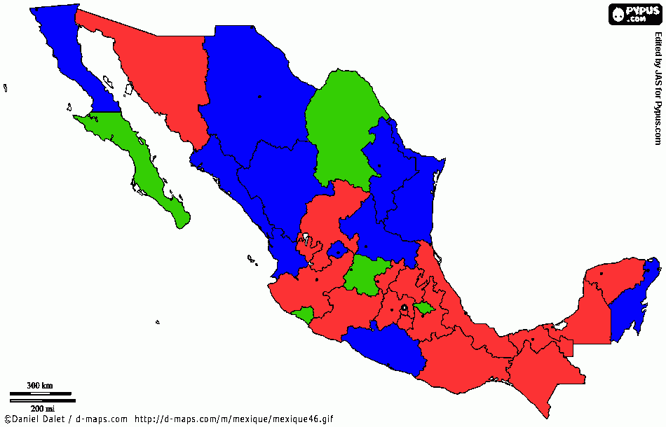 mexcio para colorear