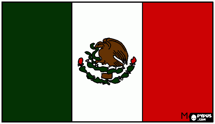mexico es mi pais. para colorear