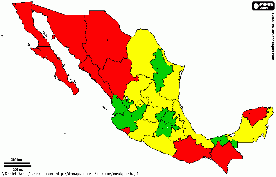 Mexico WM para colorear