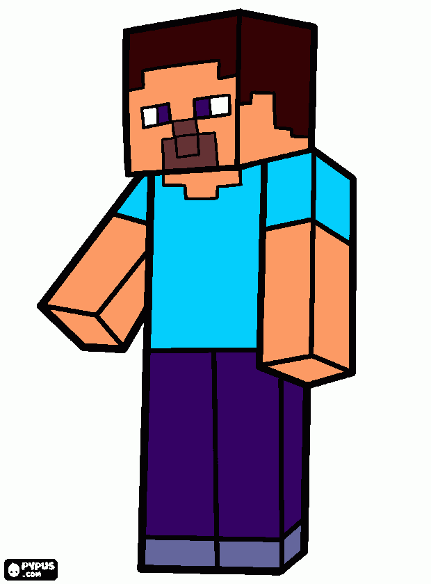  mi amigo minicraft para colorear