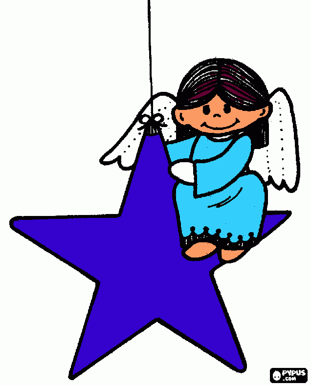 mi angel para colorear