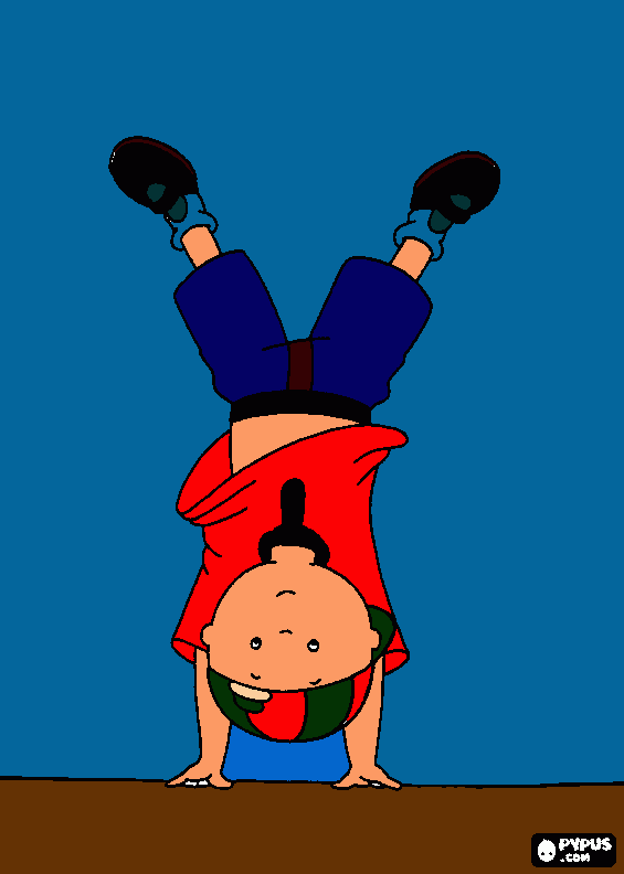 mi caillu para colorear