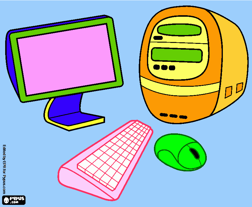 Mi computadora para colorear