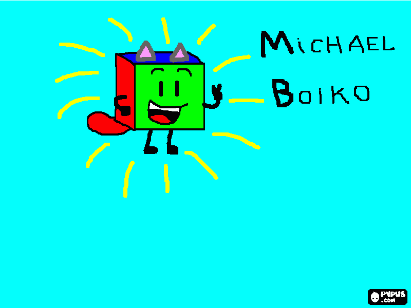 mi dibujo de michael boiko para colorear