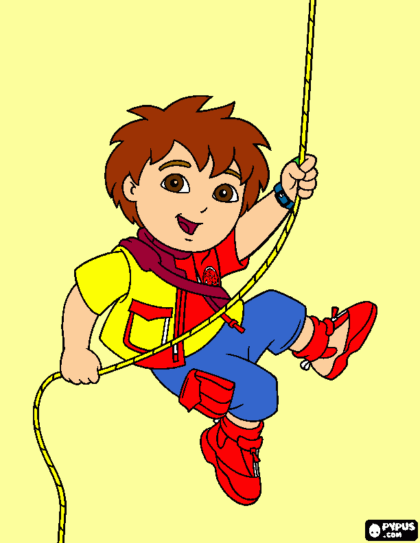 mi  Diego go para colorear