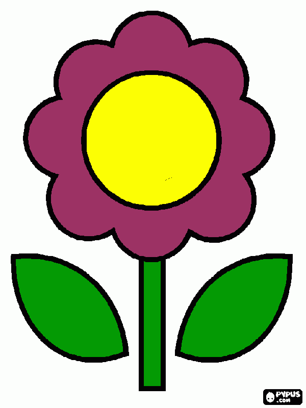 mi flor preciosa para colorear