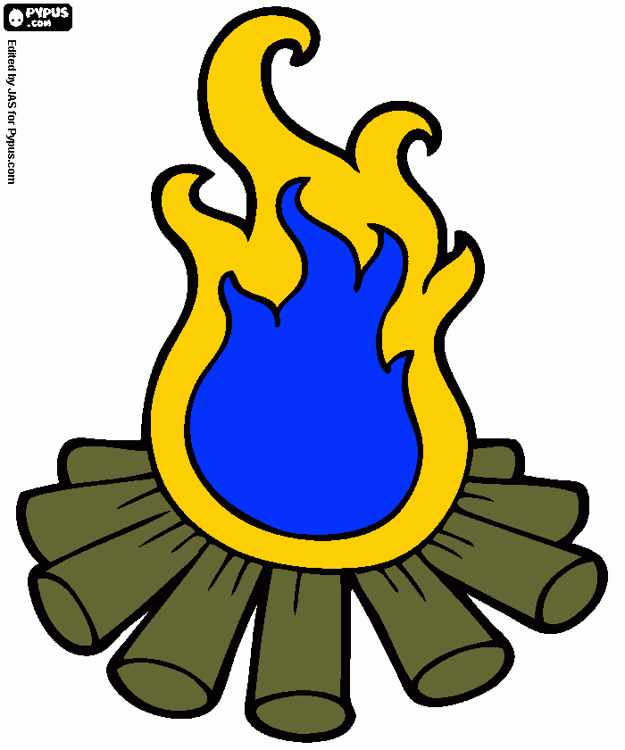 mi fogata favorita para colorear