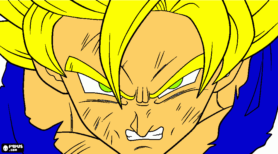 mi gokuuuuuuuuuuuu para colorear
