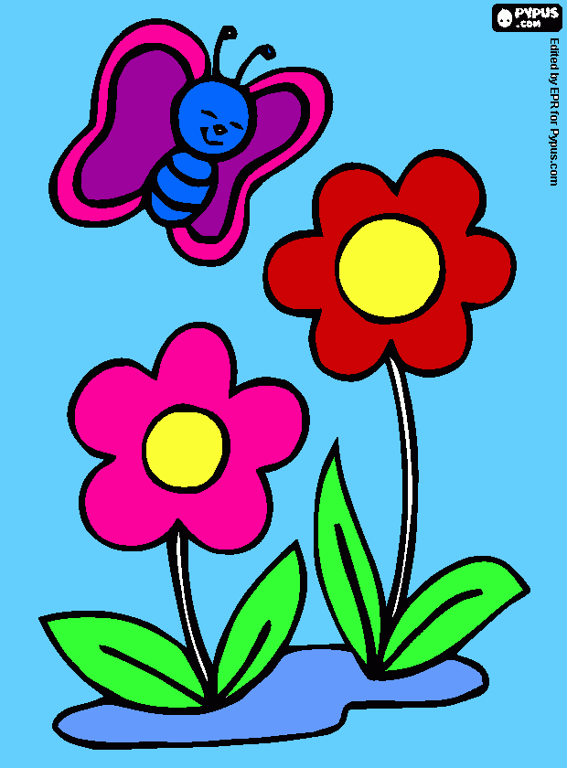 Mi Linda Mariposa para colorear