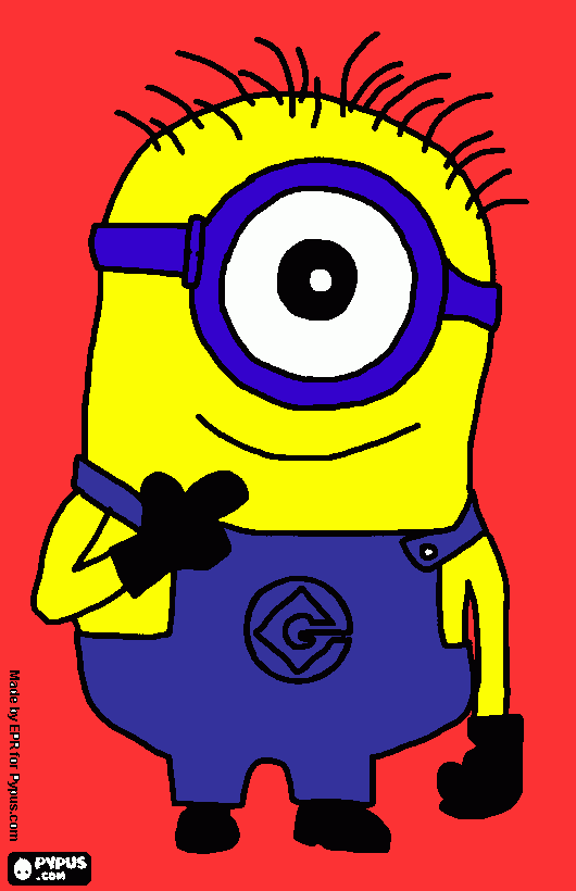 mi minions para colorear