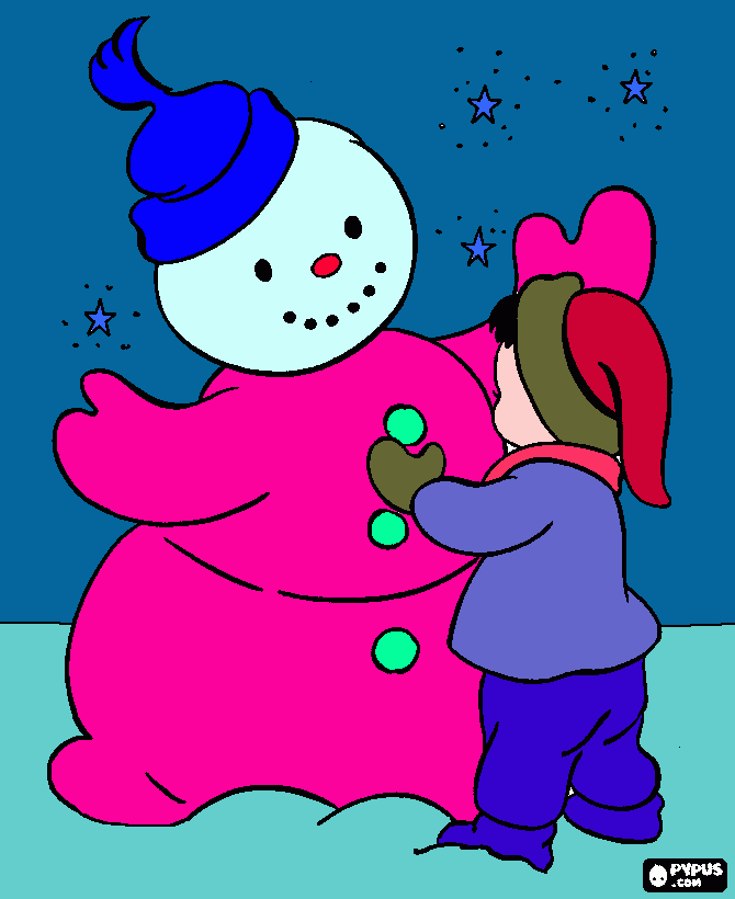 mi niño dibujando para colorear
