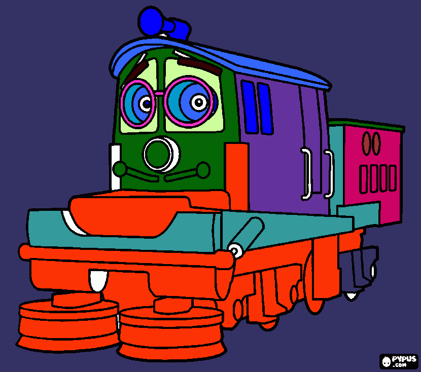 mi tren chuchu para colorear