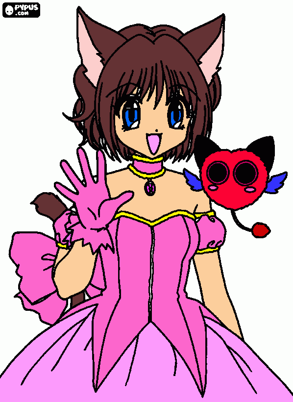 mia mia power para colorear