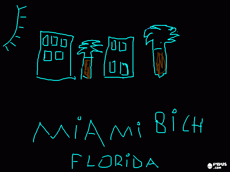 miami beach para colorear