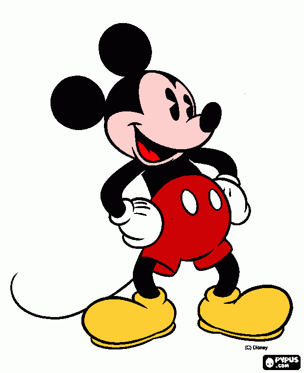 mickey del eze para colorear