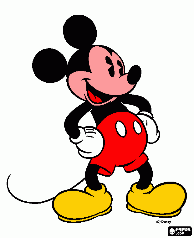 mickey mouse para colorear