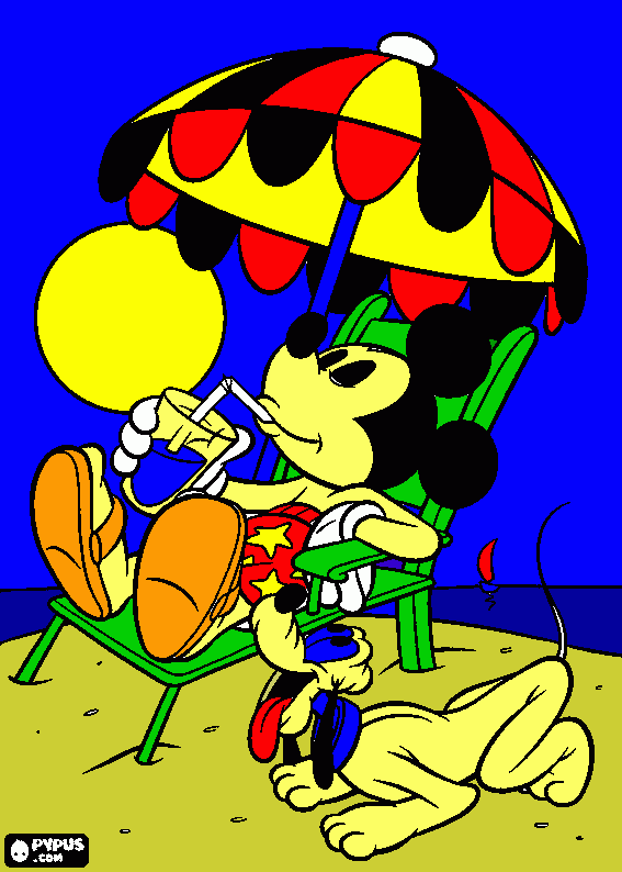 micki mouse para colorear