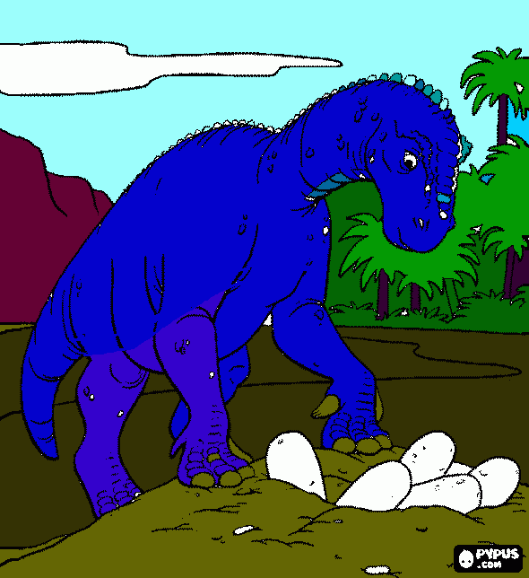 miguesaurio para colorear