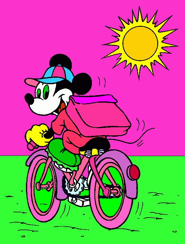 mike mau para colorear