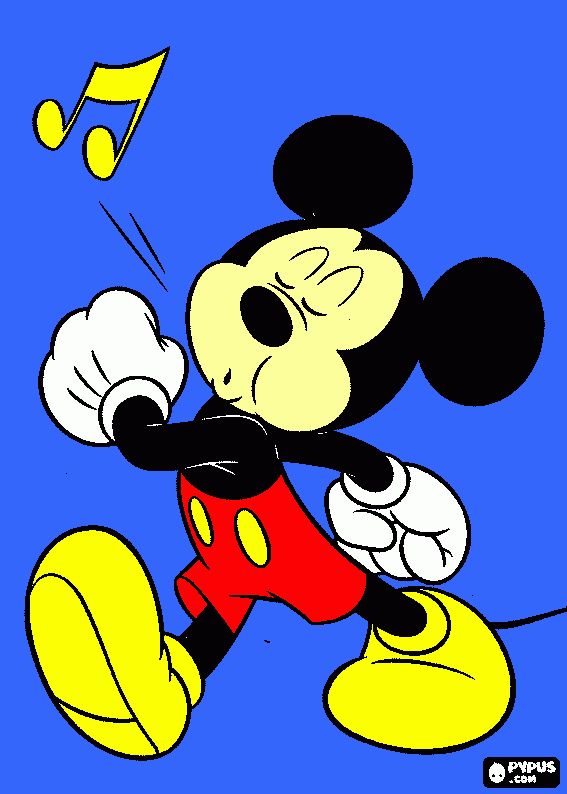 mike silvando para colorear
