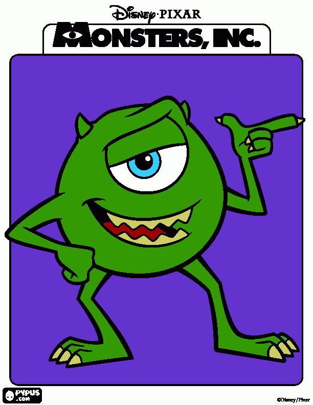 Mike Wazowski para colorear