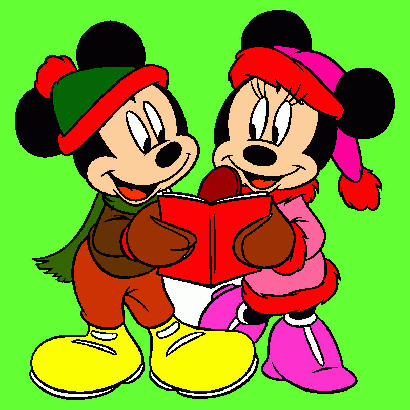 mikey y mini para colorear