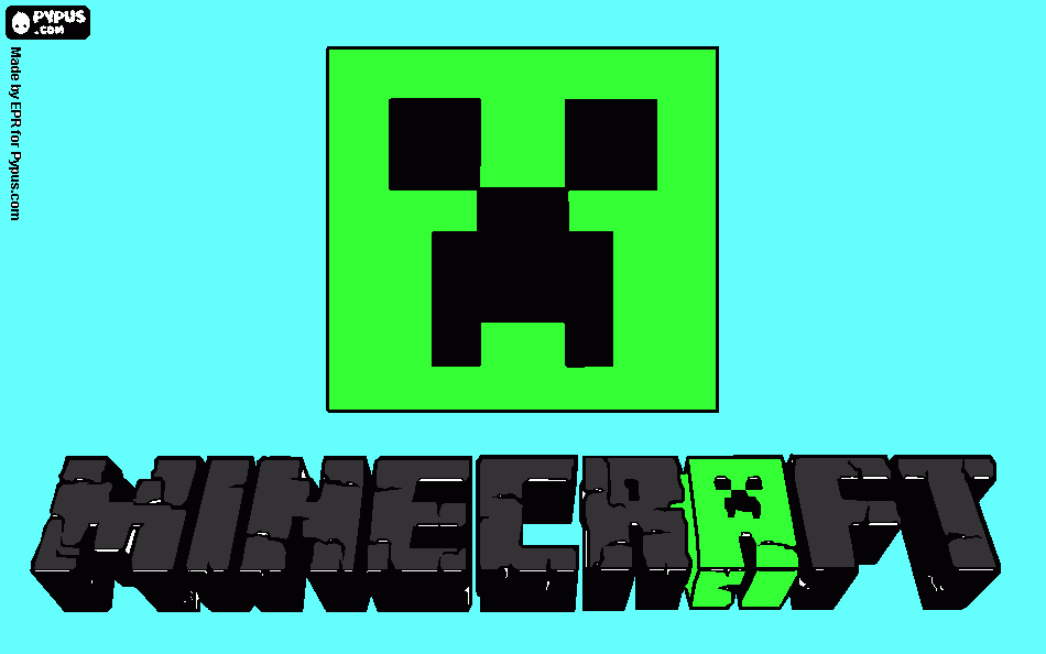 mincraft para colorear