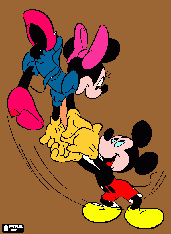 MINI Y MIKIMAOSE para colorear