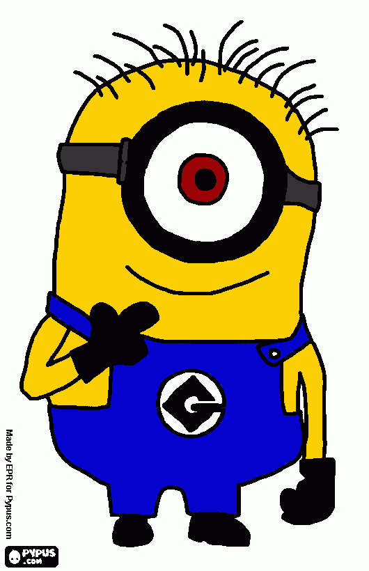 minion carl para colorear