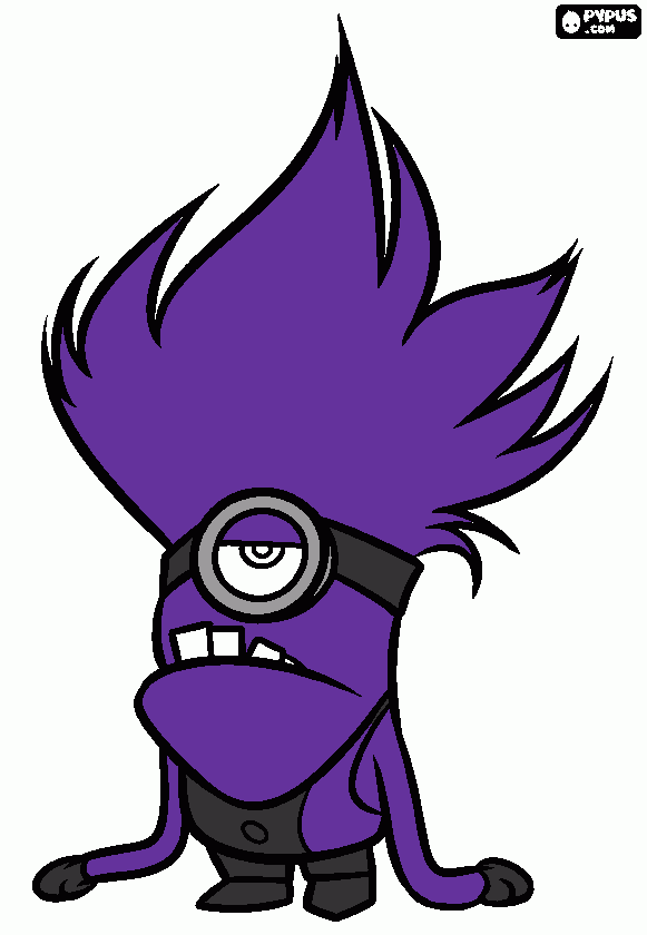 minion diabolico para colorear